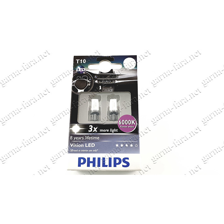 W5W(T10) Philips 12934 6000K 12В 2